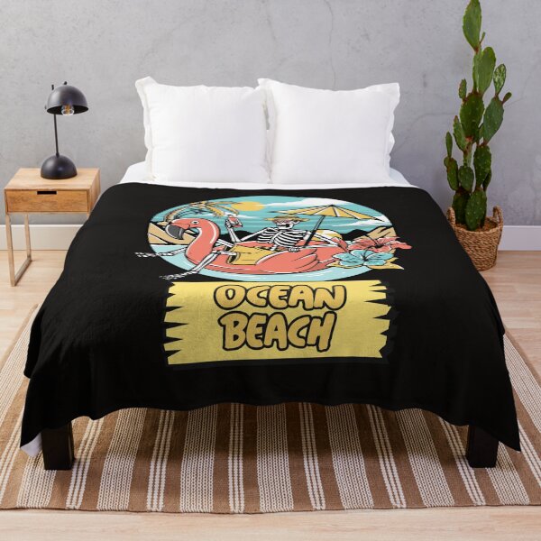 Artikelvorschau, Vintage Ocean Beach San Diego Kalifornien Chill Vibes Skelett entworfen und verkauft von Samsdesignshop.