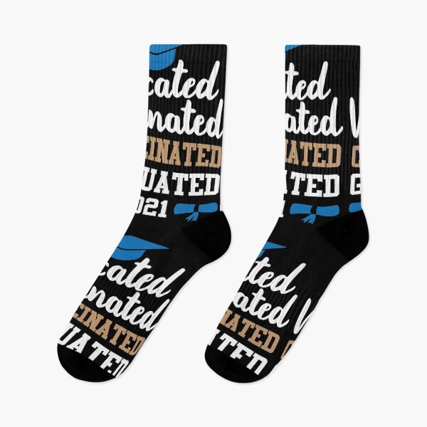 Item preview, Educated Vaccinated Caffeinated Graduated 2021 | Graduating Senior Class designed and sold by GravitiTees.