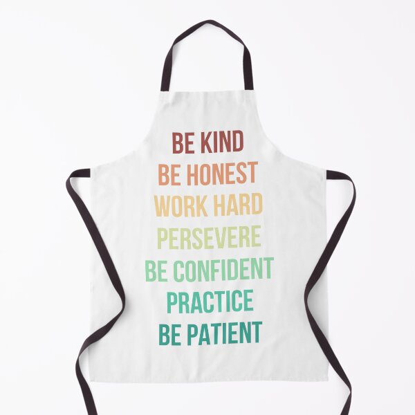Item preview, Be Kind Be Honest Work Hard Persevere Be Confident Practice Be Patient designed and sold by Digital Lama Creations.