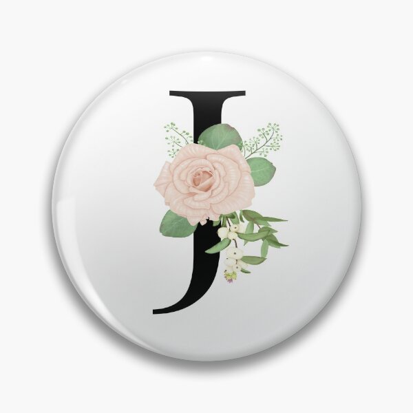Item preview, Floral J Monogram designed and sold by starrylite.