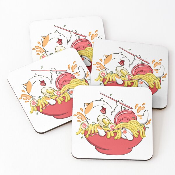 Aperçu de l'œuvre Nouilles Ramen Happy Cat créée et vendue par Kimprut.