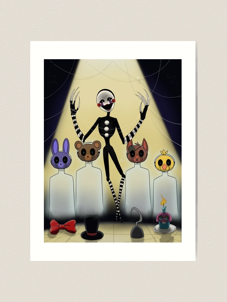 Sticker The Puppet FNAF 2 Poster for Sale by akaruiyumme