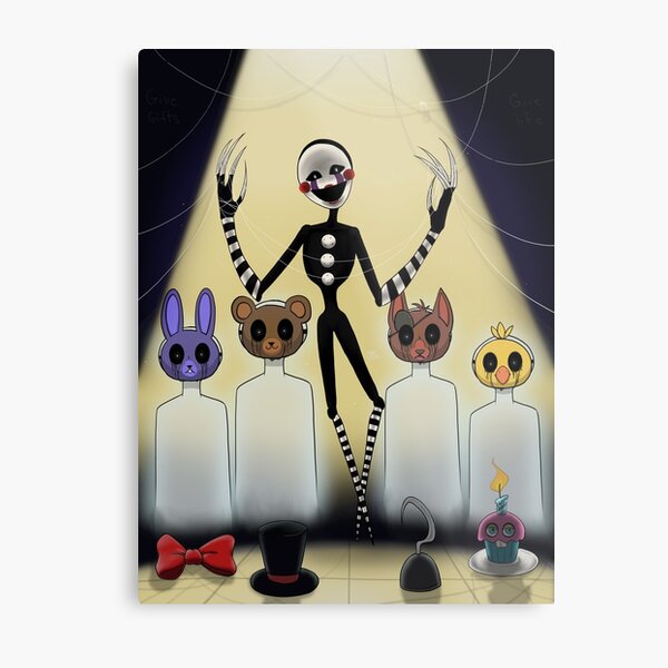 puppet, FNAF Metal Print by heartfeltdesigns by Telahmarie