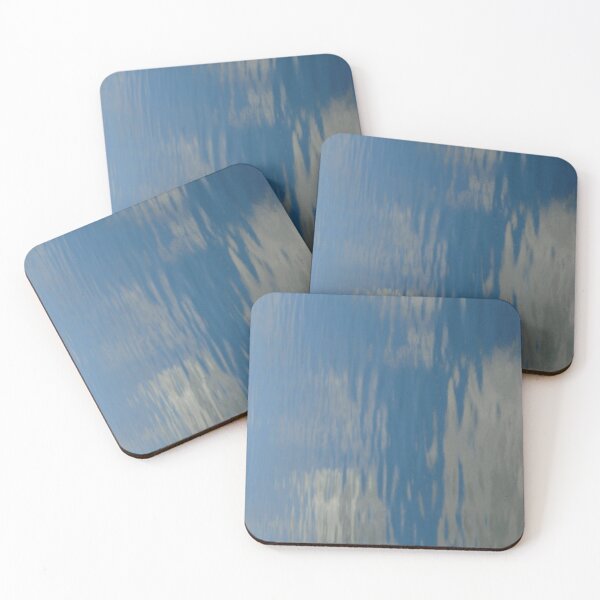 Item preview, Gentle Blue Skies Water Ripples Clouds Vertical Photo Fabric Pattern designed and sold by H3designs.