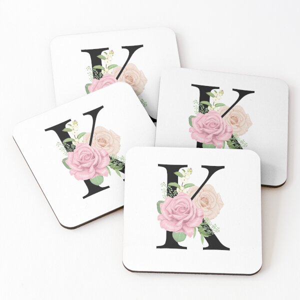 Item preview, Floral K Monogram designed and sold by starrylite.