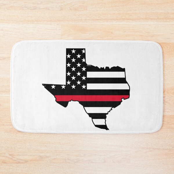Item preview, Proud Texas Firefighter Red Stripe Flag designed and sold by Samsdesignshop.