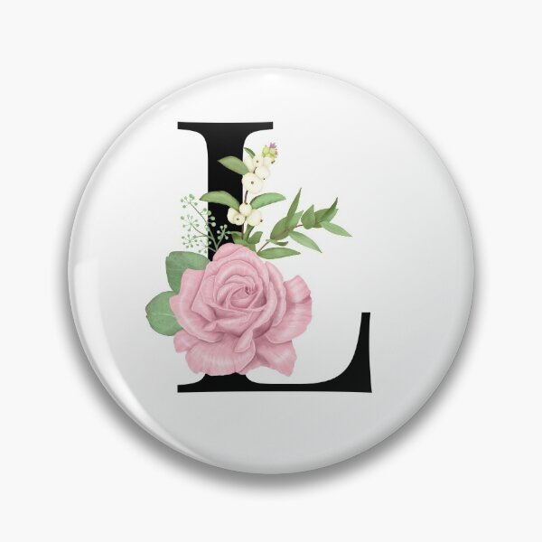 Item preview, Floral L Monogram designed and sold by starrylite.