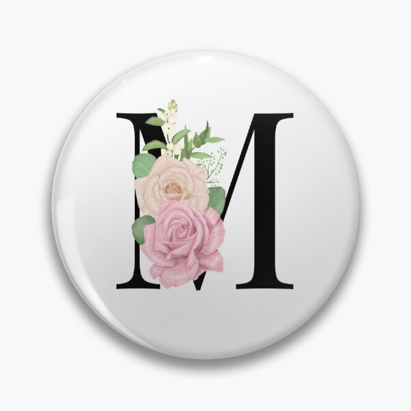 Item preview, Floral M Monogram designed and sold by starrylite.
