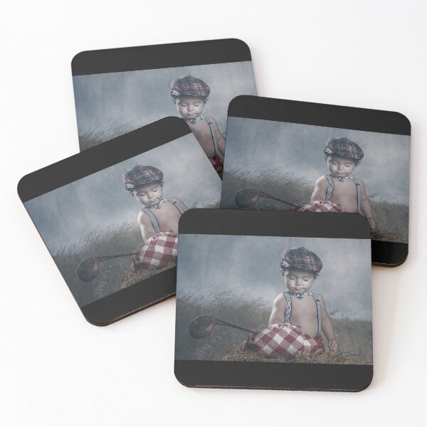 Item preview, Little boy on a golfing picnic designed and sold by Dreamscape Eclectic .
