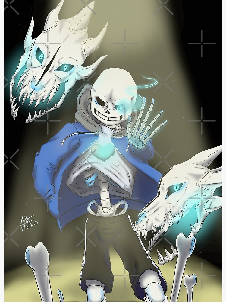 sans Undertale Art Board Print for Sale by onlydrawning