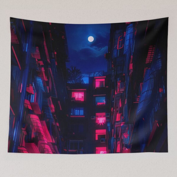 Item preview, Cyberpunk night japan house designed and sold by KaremaJ.