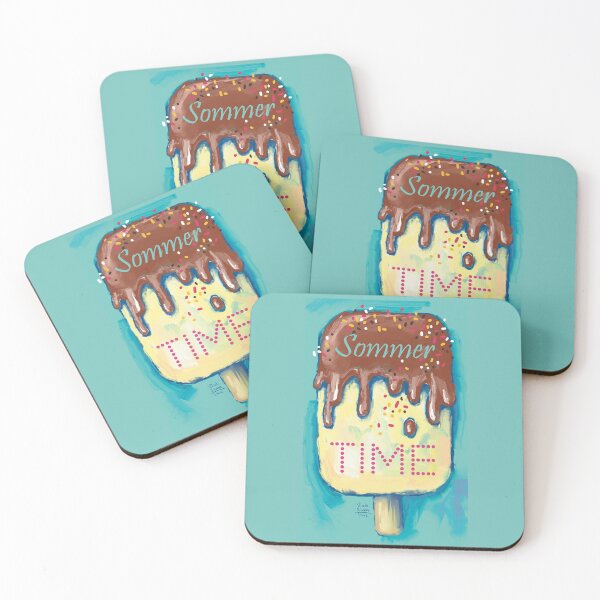 Item preview, Sweet cold colourful  ice cream. Hot summer time. designed and sold by RukkiZukkiArt.