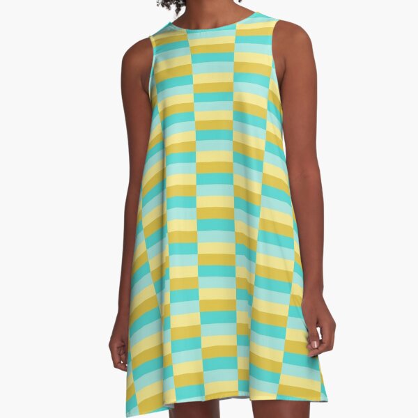 Rich Lemonade Mix Solid Color  A-Line Dress