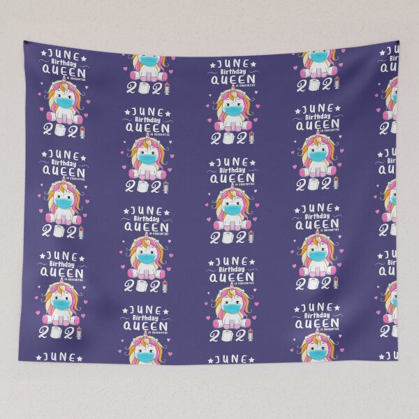 Item preview, June Birthday Unicorn Queen In Quarantine 2021 designed and sold by RiseAlex.