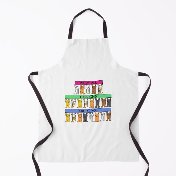 Item preview, We're All Thinking About You Cartoon Cats designed and sold by KateTaylor.
