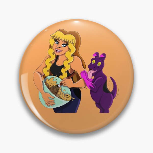 Item preview, Layla and Sparkles baking chocolate chip cookies designed and sold by JennyStoryArt.