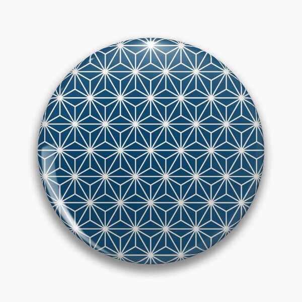Item preview, Indigo Dye Blue Asanoha - Japanese Traditional Pattern designed and sold by KinitaDesign.