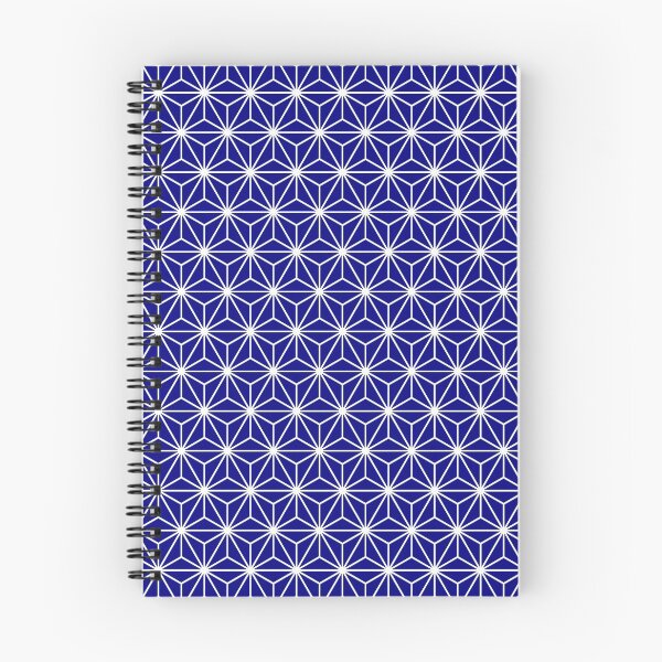 Item preview, Navy Blue White Asanoha - Japanese Traditional Pattern designed and sold by KinitaDesign.