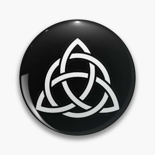 Item preview, Celtic Tribal Knot Repeating Pattern (White, Black Background) designed and sold by Pendy777.