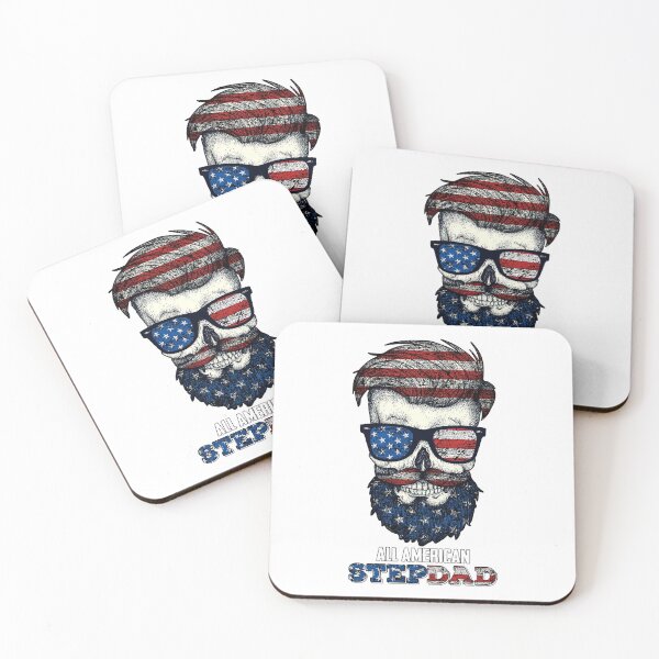 Item preview, Mens Skull All American Step Dad 4th of July  designed and sold by AlisonWalsh24.