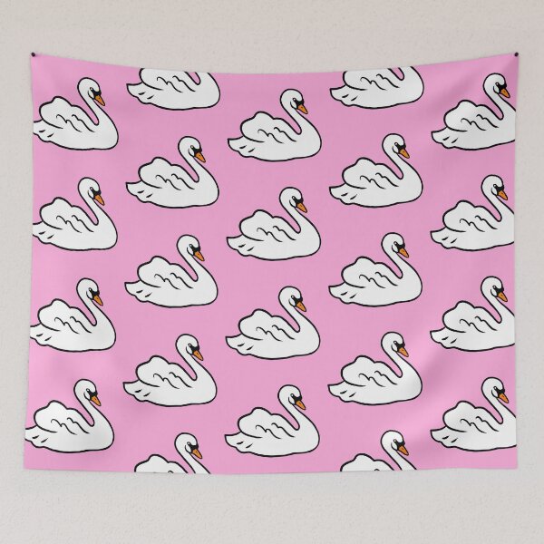 Item preview, Swan pink art illustration designed and sold by valdegilde.