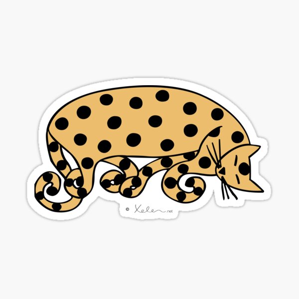 ATOMIC CAT ocker, Xelen.net Sticker