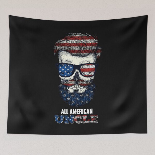 Item preview, Skull All American Uncle 4th of July  designed and sold by AlisonWalsh24.