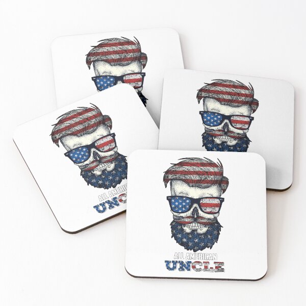 Item preview, Mens Skull All American Uncle 4th of July  designed and sold by AlisonWalsh24.