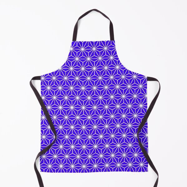 Item preview, Ultramarine Blue White Asanoha - Japanese Traditional Pattern designed and sold by KinitaDesign.