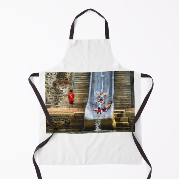Item preview, Children having fun on a water slide designed and sold by Anita van Gendt.