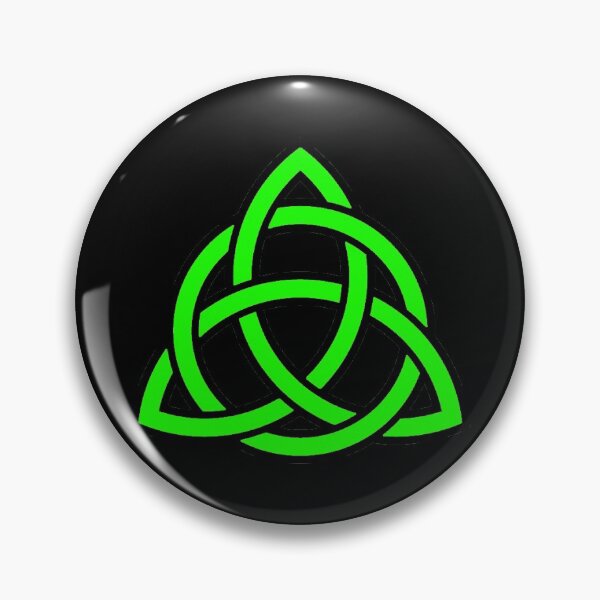 Item preview, Celtic Tribal Knot Repeating Pattern (Green, Black Background) designed and sold by Pendy777.