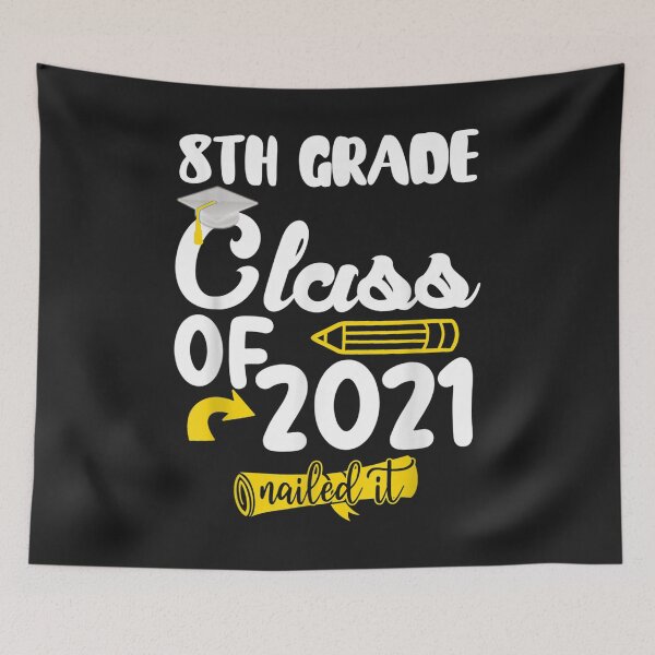 Item preview, Students Graduation 8th Grade Class of 2021 Nailed It T-Shirt  designed and sold by Improve-Riodeja.