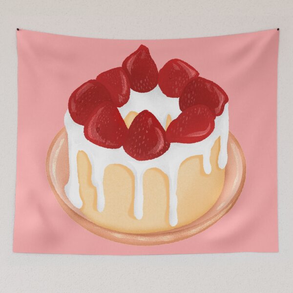 Item preview, Strawberry Drip Cake  designed and sold by crizzysketch.