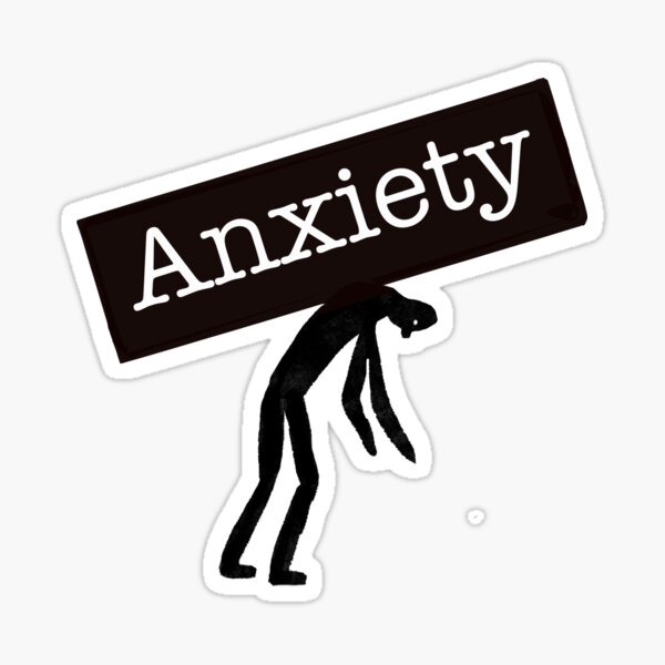 Anxiety | Mental Health | It Matters | Cartoons about Life Sticker
