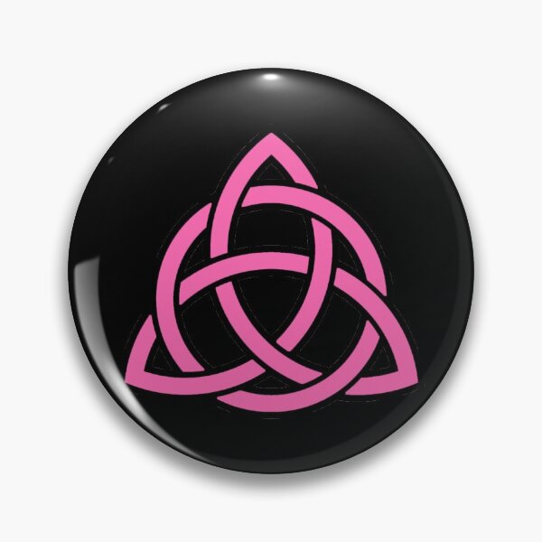 Item preview, Celtic Tribal Knot Repeating Pattern (Pink, Black Background) designed and sold by Pendy777.