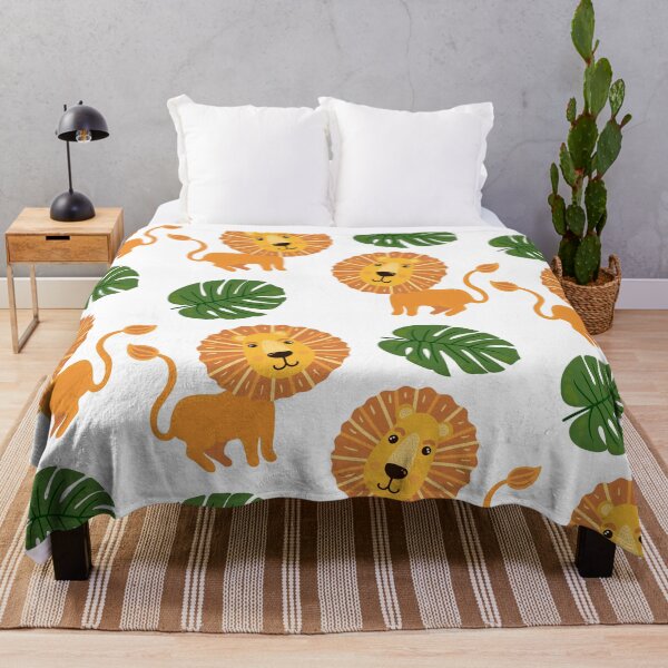 Item preview, Lion and monstera designed and sold by Olizabet.