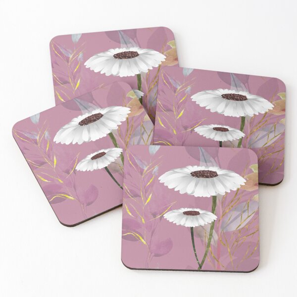 Item preview, William Morris and Van Gogh inspired fusion - Dusky pink and white.  Caroline Laursen Original  designed and sold by Caroline Laursen.