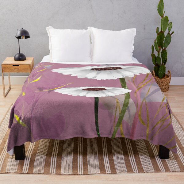Item preview, William Morris and Van Gogh inspired fusion - Dusky pink and white. Caroline Laursen Original designed and sold by Caroline Laursen.