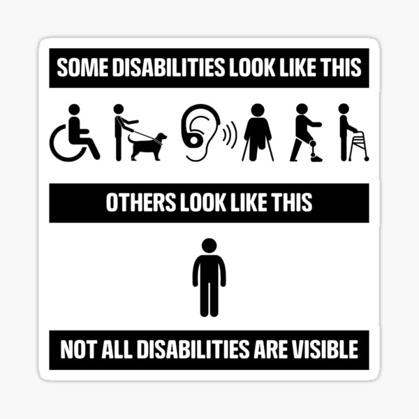 Item preview, Not all disabilities are visible designed and sold by FatCatProds.