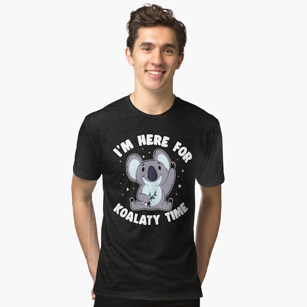 I'm Here For Koalaty Time Funny Koala Lover Gift' Men's T-Shirt