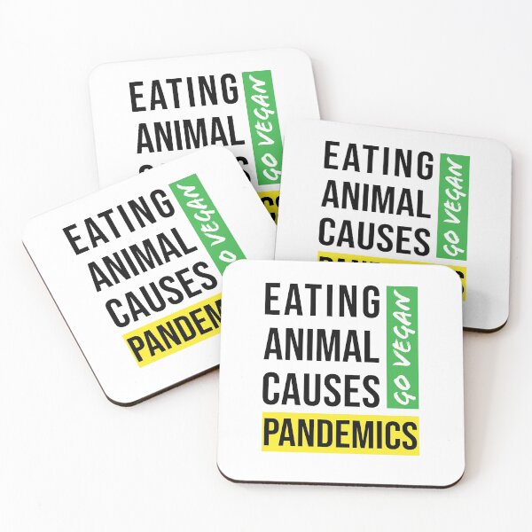 Item preview, Eating animal causes pandemics designed and sold by MudPuppet.