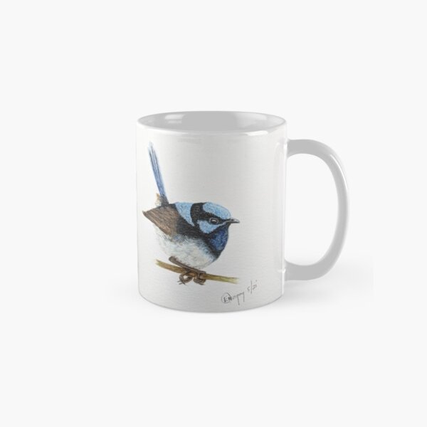 Item preview, Superb Blue Fairy Wren. Australian Native Bird.  designed and sold by Elizabeth Gregory.