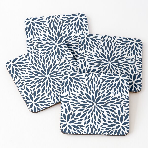 Item preview, Floral Petals, Navy Blue and White designed and sold by meggydesigns.
