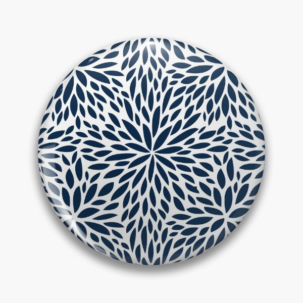 Item preview, Floral Petals, Navy Blue and White designed and sold by meggydesigns.