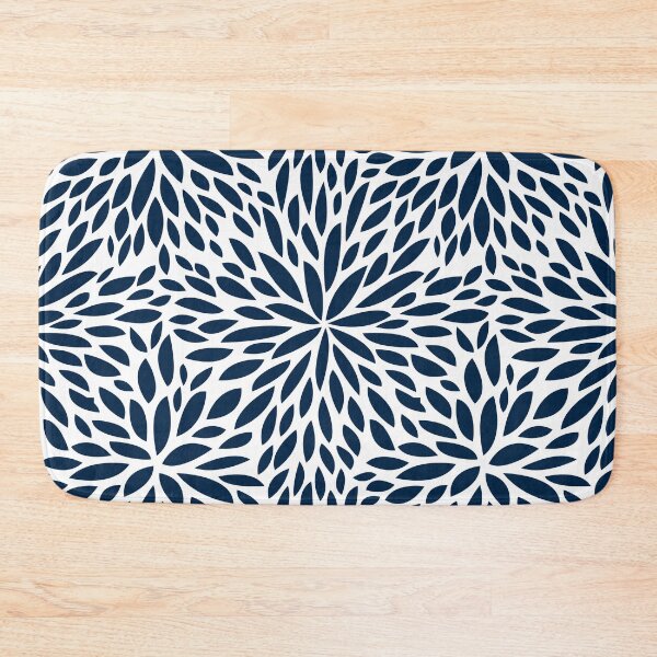 Item preview, Floral Petals, Navy Blue and White designed and sold by meggydesigns.