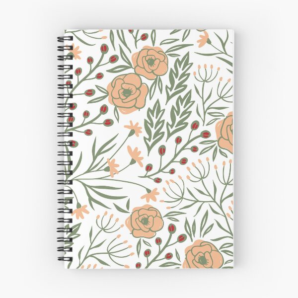 Item preview, Delicate Flowy Floral Sage Green  designed and sold by kindtoearth.