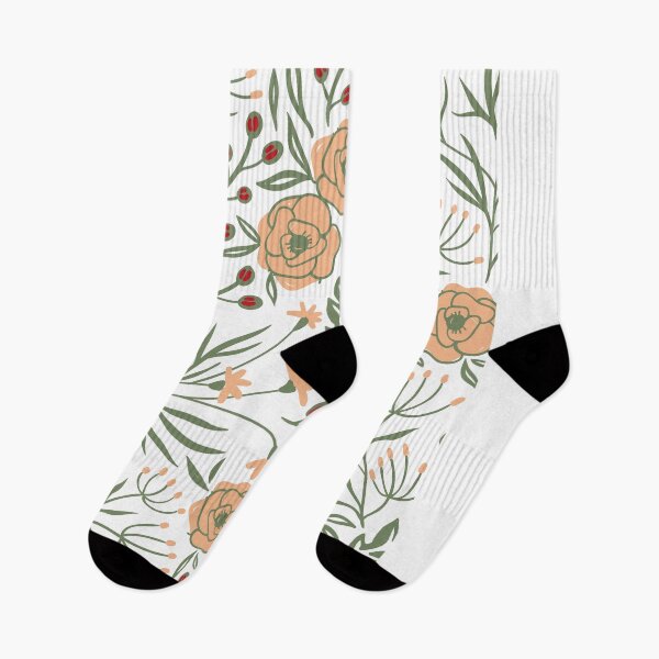 Item preview, Delicate Flowy Floral Sage Green  designed and sold by kindtoearth.