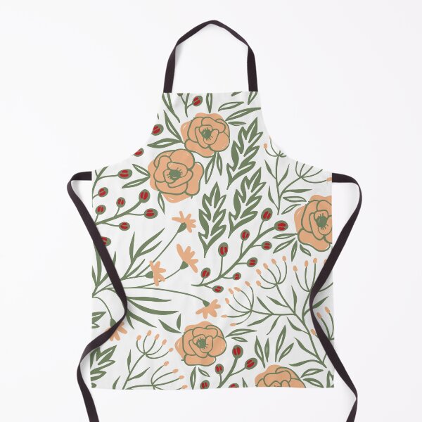Item preview, Delicate Flowy Floral Sage Green  designed and sold by kindtoearth.