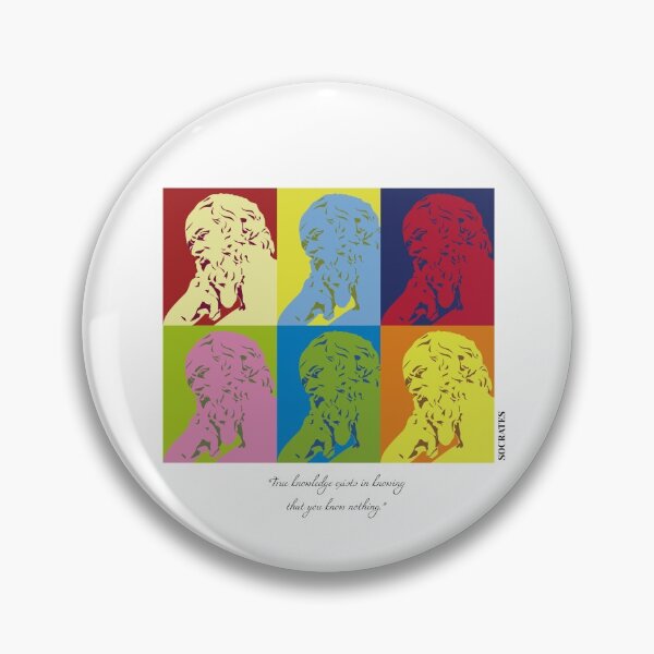 Item preview, pop Art Socrates, philosopher, True knowledge know nothing. designed and sold by challengecafe.