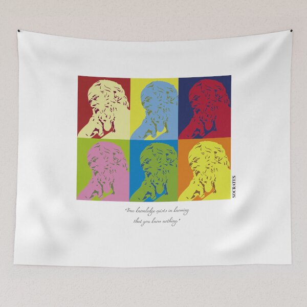 Item preview, pop Art Socrates, philosopher, True knowledge know nothing. designed and sold by challengecafe.